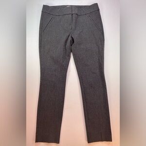 Loft Women’s Pants, Black With White Checks In Original Fit Size 4 Petite